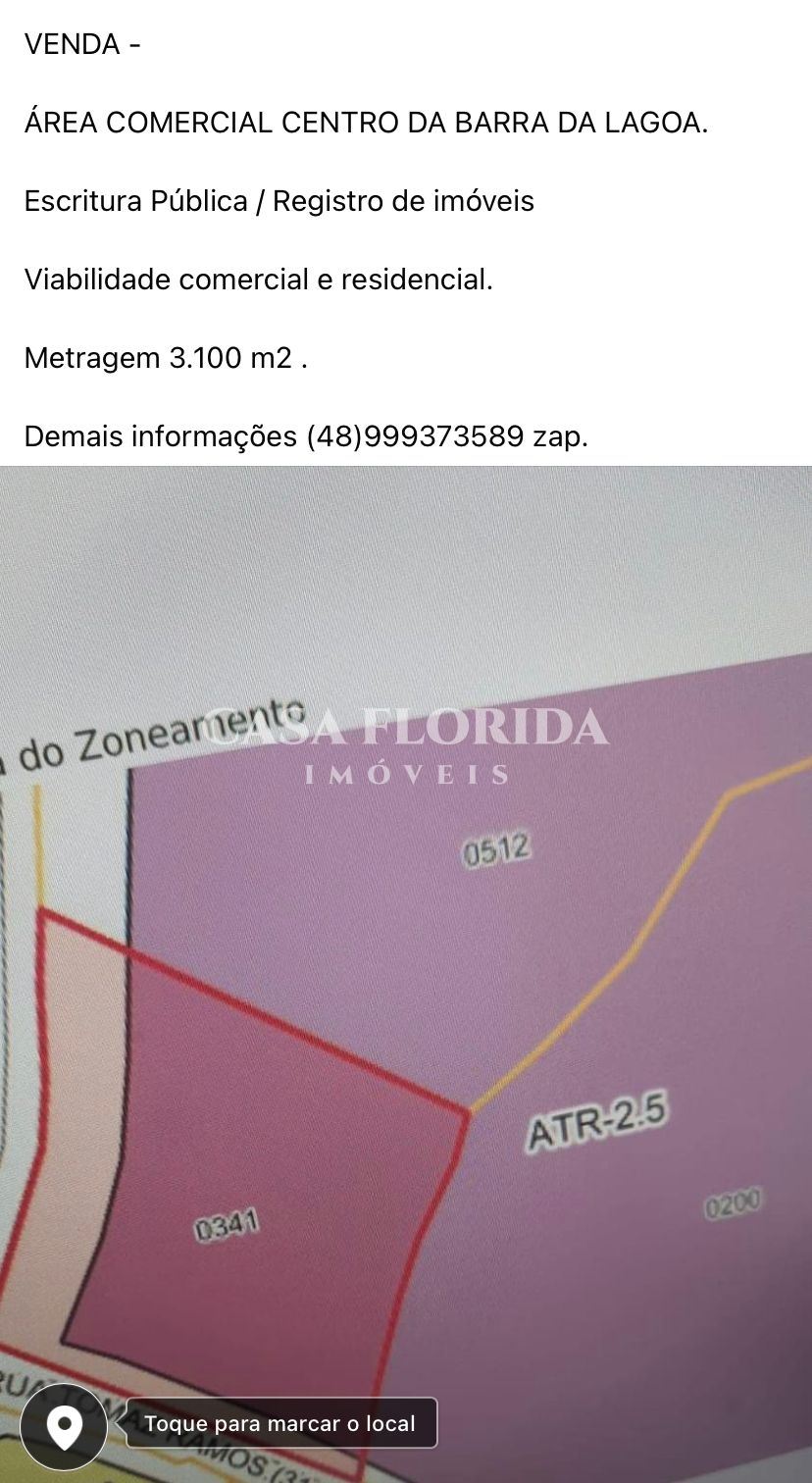 Terreno Comercial Barra da Lagoa Florianópolis 